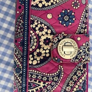 Vera Bradley Turnlock Wallet in Boysenberry